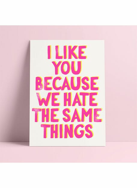 Studio Inktvis  - Postkaart I Like You...