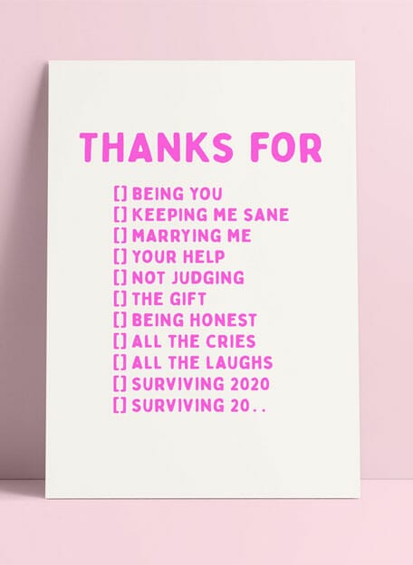 Studio Inktvis -THANKS FOR BEING YOU, MARRYING ME , SURVIVING 20?.