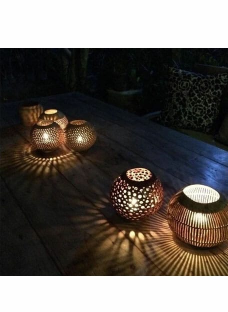 Earthware - Waxinelichthouder Kokosnoot Haki - Afbeelding 2