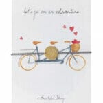 A Beautiful Story -  Jewelry Postcard Tandem Bike