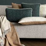Malagoon - Camel Beige Faced Wool Square Cushion