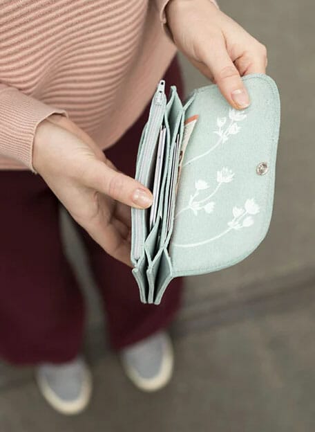 Keecie portemonnee, Flash Forward Dusty Green