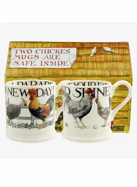 Rise & Shine Set Of 2 1/2 Pint Mugs - Emma Bridgewater