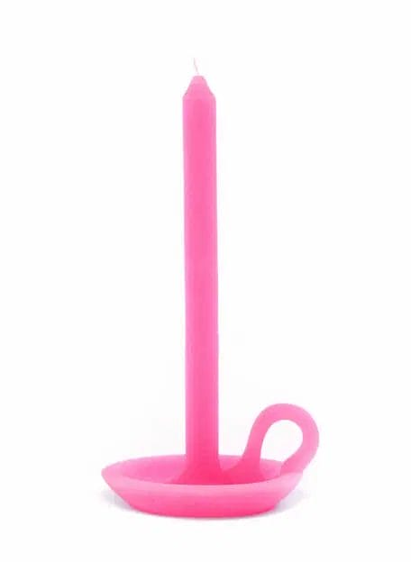 Neon Pink Tallow Candle - Ontwerpduo