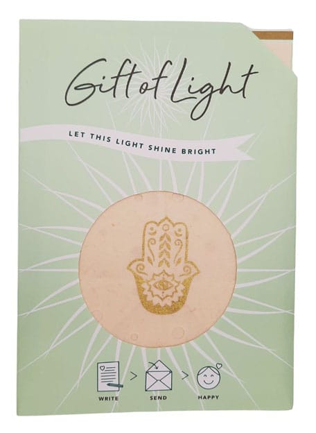 Brievenbuscadeau Gift Of Light Hamsa - Koperberg - Afbeelding 2