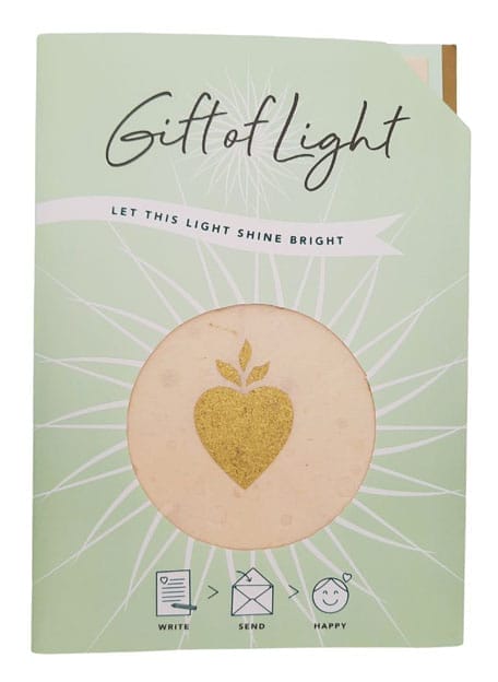 Brievenbuscadeau Gift Of Light -  Heart - Koperberg