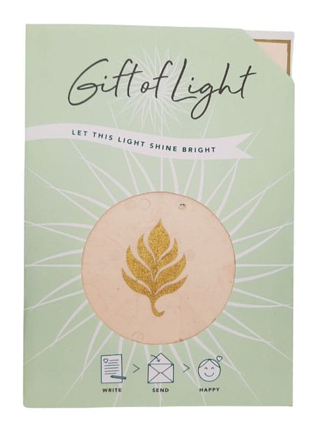 Brievenbuscadeau Gift of Light Leaf - Koperberg