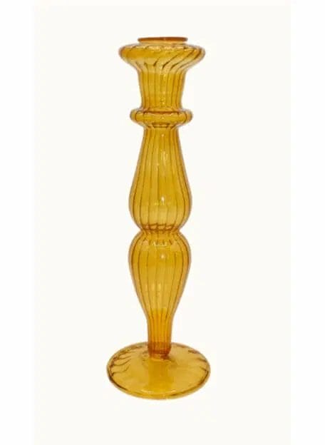 Glazen Kandelaar Mosterd - À La… - Afbeelding 2