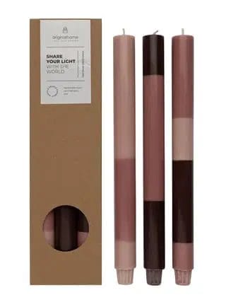 Gelaagde Kaarsen Dusty Rose - Original Home