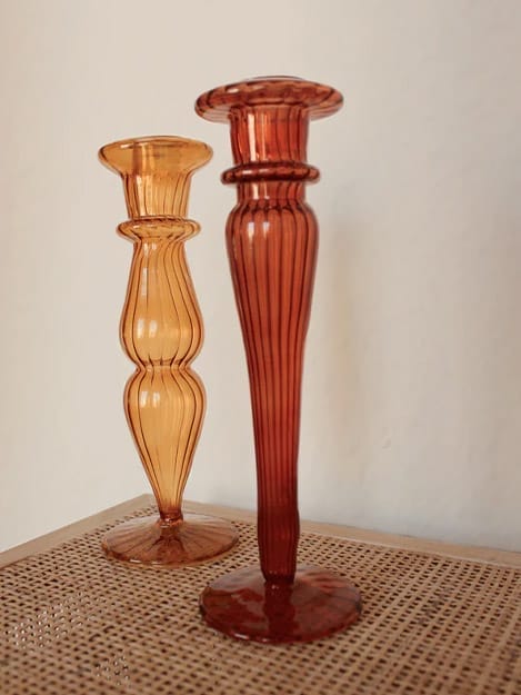 Glazen Kandelaar Terra - À La.