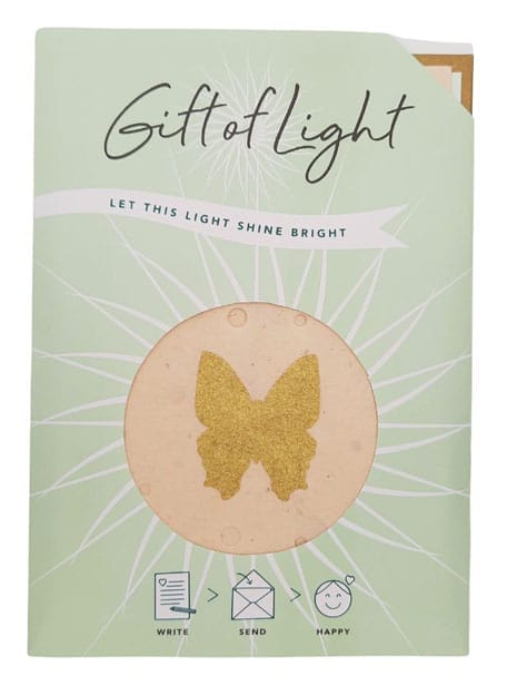 Brievenbuscadeau Gift Of Light Butterfly - Koperberg - Afbeelding 2