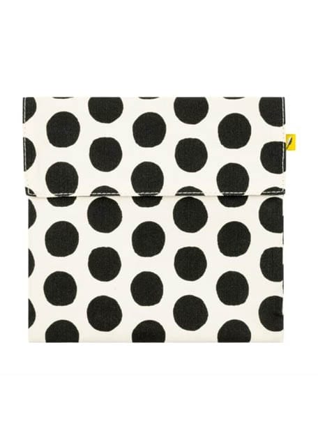 Flip Snack Sack Dots Black & White -  Fluf