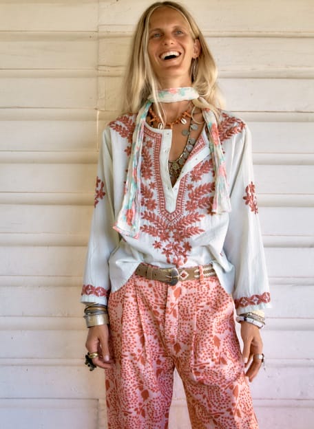 Broek Lolo Roze - Maison Hotel