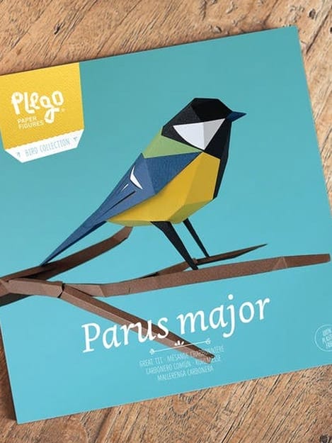 Koolmees 3d Papieren Figuur - Plego - Afbeelding 2