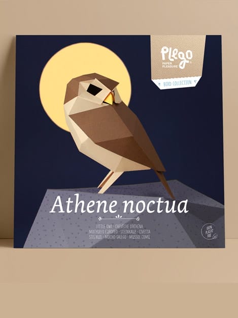 Steenuil 3d Papieren Figuur - Plego - Afbeelding 3