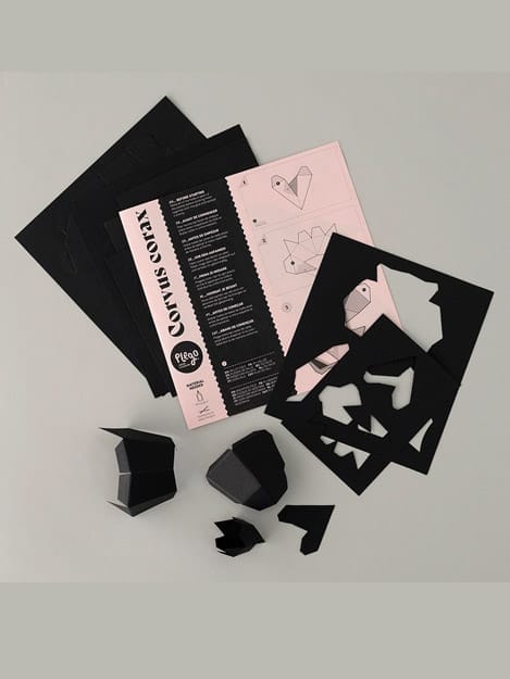 Raaf 3d Papieren Figuur - Plego - Afbeelding 3