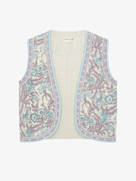 Gilet Karina Hawaiian Blue - Maison Hotel - Afbeelding 3