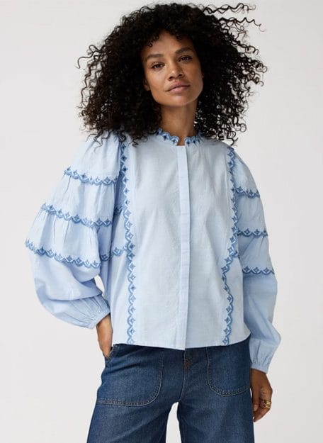 Milly Blouse Sky Blue - Alchemist