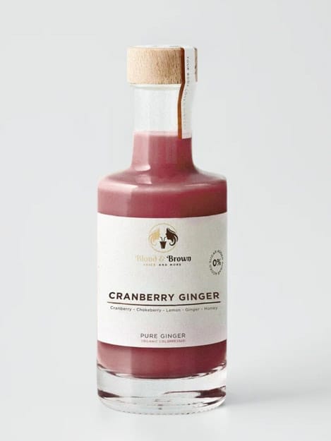 Organic Cranberry Gember 200ml - Blond & Brown