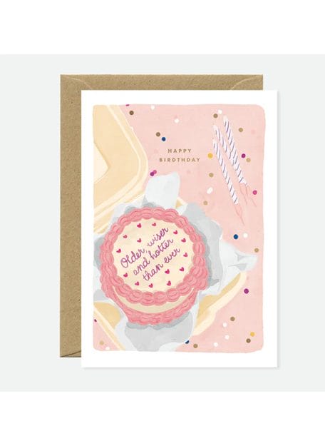 Kaart - Older Wiser Cake - All The Ways to Say