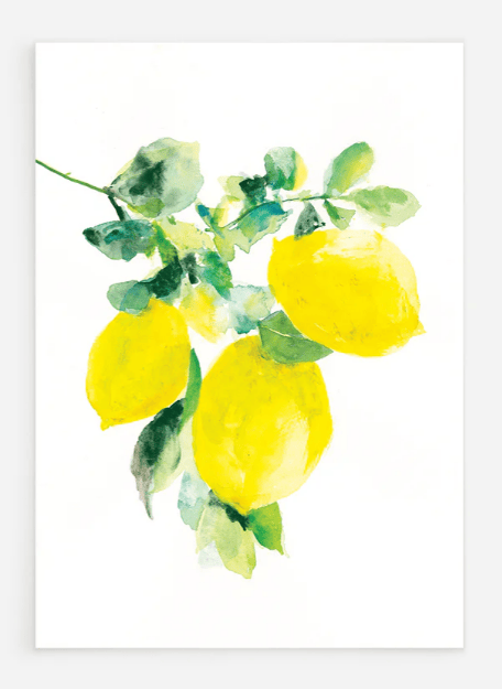 Ansichtkaart Lemons - Ping He Art