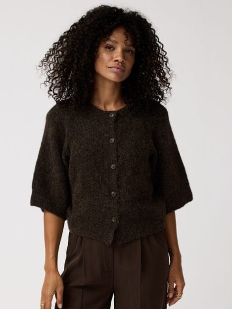 Caroline Vest Dark Brown - Alchemist