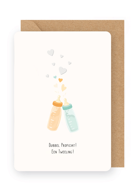 Geboortekaart tweeling - Little Stories - Enfant Terrible