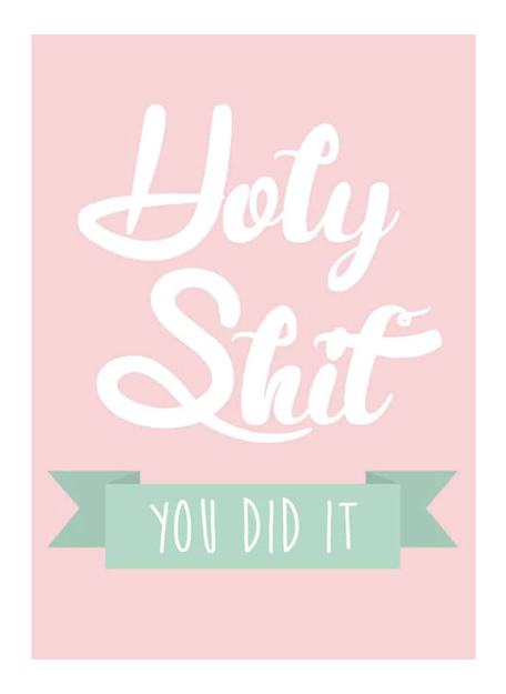 Kaart - Holy Shit You Did It - Studio Inktvis