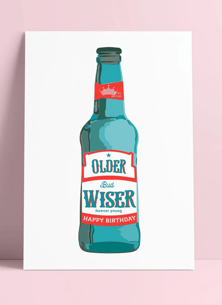 Kaart - Older Bud Wiser - Studio Inktvis