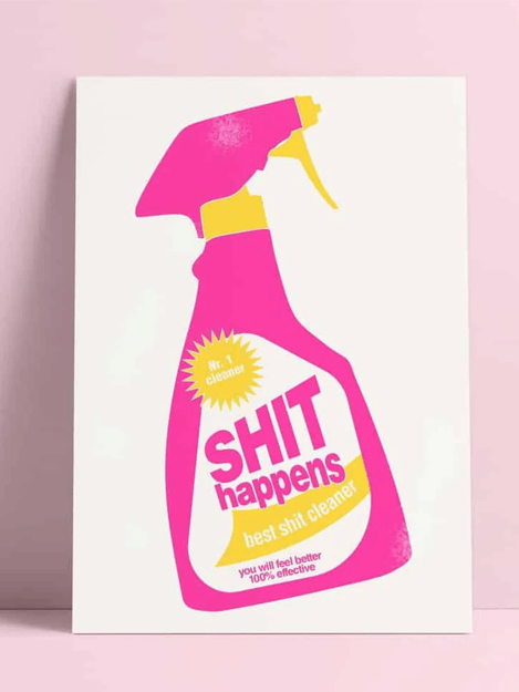 Kaart - Shit Happens - Studio Inktvis