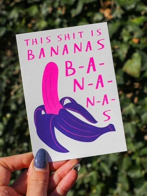 Kaart - This Shit Is Bananas - Studio Inktvis