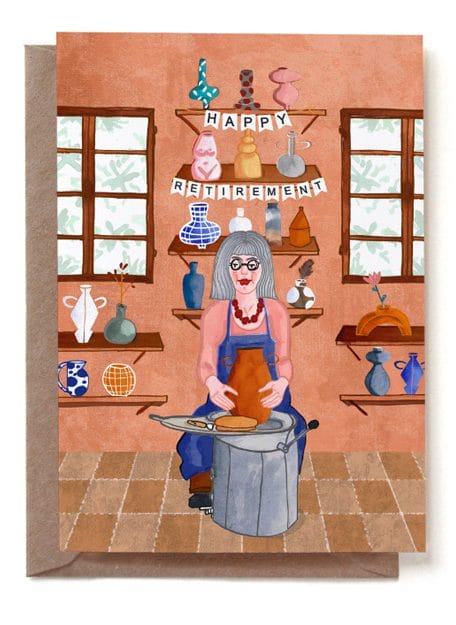 Kaart - Retirement Women - Reddish Design