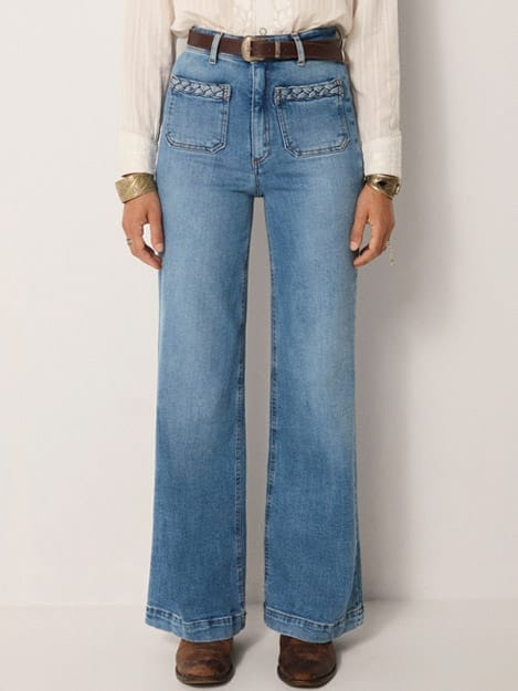 Broek Giulietta Willie Light Blue Denim - Maison Hotel
