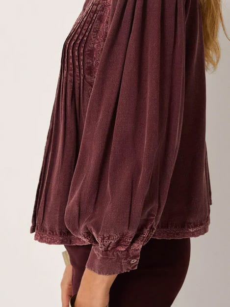 Blouse Carmen Clay Red - Maison Hotel - Afbeelding 2