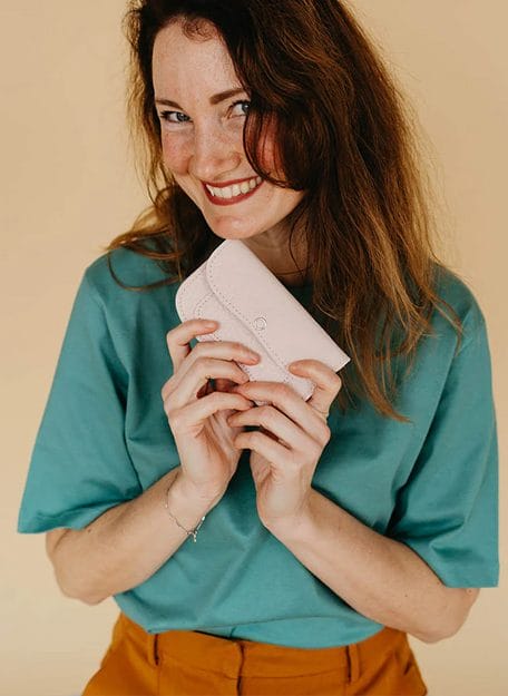 Portemonnee Cat Chase Small Powder Pink