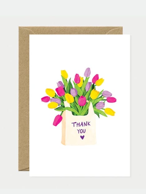 Kaart - Thank You Tulips Bag - All The Ways To Say