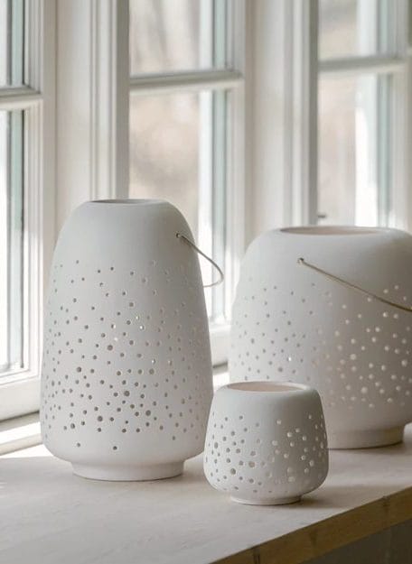 Keramiek Wachinelichthouder Lantaarn Small - Uyuni