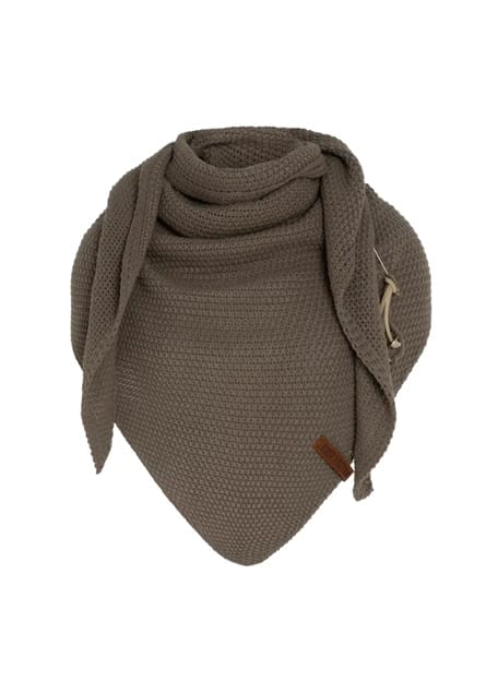 Coco Driehoek Sjaal Cappuccino - Knit Factory