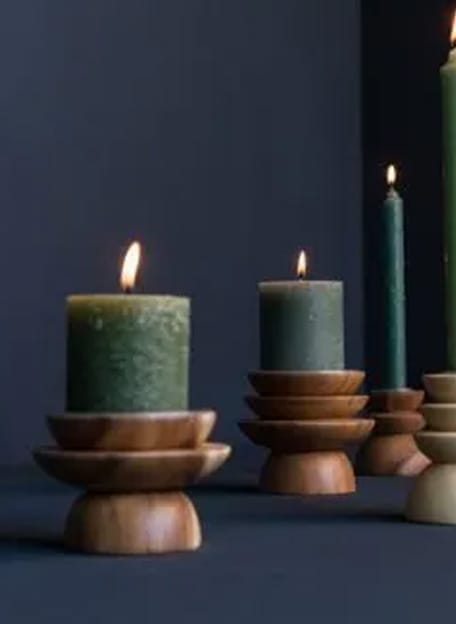 Kandelaar Stompkaars Aca Lotus Boom - Kinta