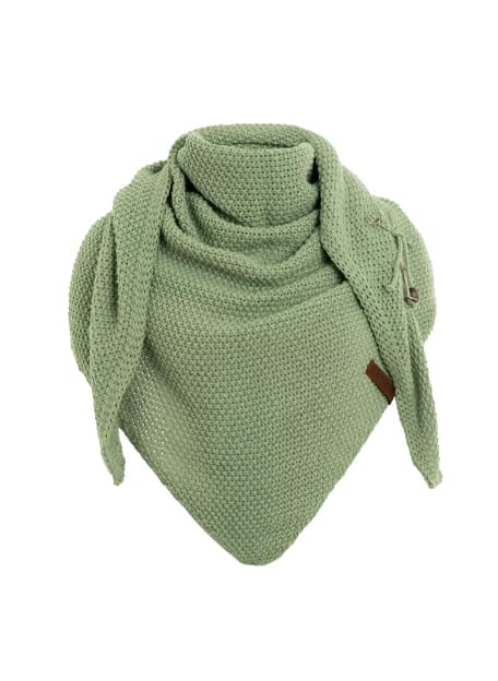 Coco Driehoek Sjaal Stonegreen - Knit Factory