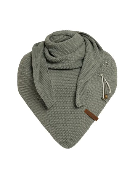 Coco Driehoek Sjaal Urban Green - Knit Factory