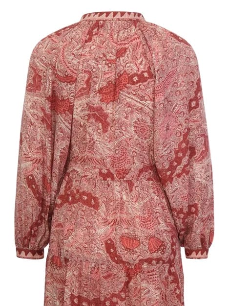 Jurk Red Java Tina Volcano - Maison Hotel - Afbeelding 2